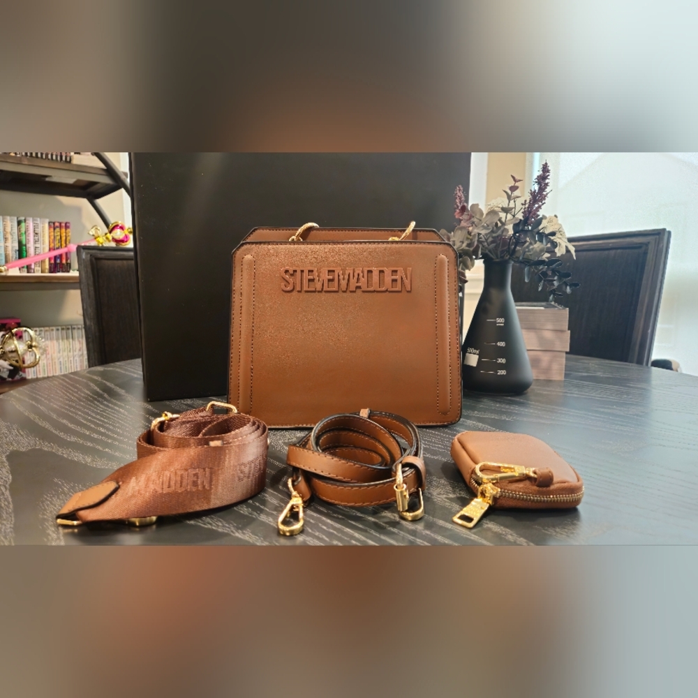 Steve Madden Evelyn Bag Cognac.